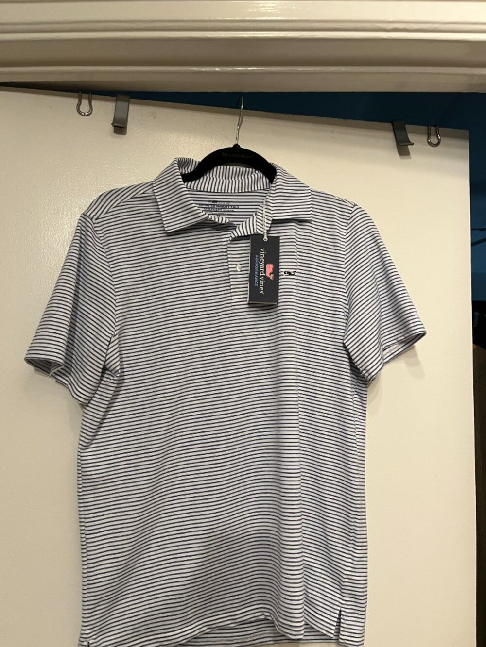 Vineyard Vines Performance Sankaty Polo XL Bradley Stripe (NWT) - Boys